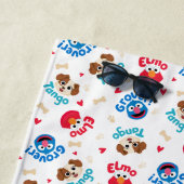 Sesamstraat | Tango, Elmo en Grover Pattern Strandlaken (In situ)