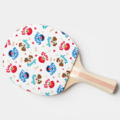 Sesamstraat | Tango, Elmo en Grover Pattern Tafeltennisbatje (Zijkant)