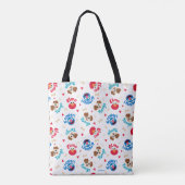 Sesamstraat | Tango, Elmo en Grover Pattern Tote Bag (Achterkant)