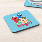 Sesamstraat | Tango met Elmo & Grover Bier Onderzetter (Linkerzijde)