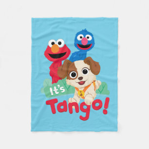 Sesamstraat Tango met Elmo & Grover Fleece Deken