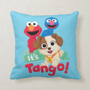 Sesamstraat Tango met Elmo & Grover Kussen