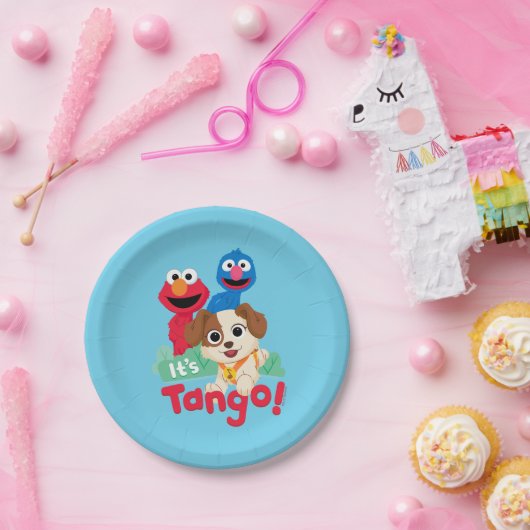 Sesamstraat | Tango met Elmo & Grover Papieren Bordje (Feest)
