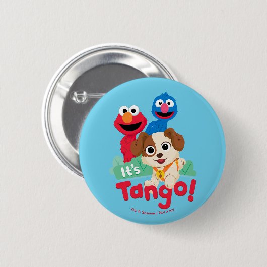 Sesamstraat | Tango met Elmo & Grover Ronde Button 5,7 Cm (Voorkant /achterkant)