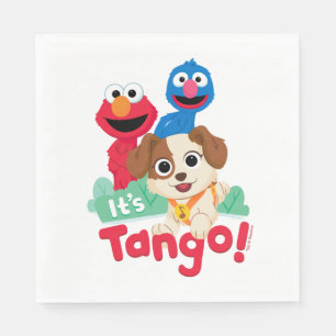 Sesamstraat Tango met Elmo & Grover Servet