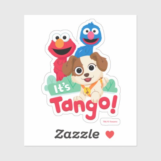 Sesamstraat | Tango met Elmo & Grover Sticker (Vel)
