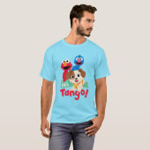 Sesamstraat | Tango met Elmo & Grover T-shirt (Voorkant volledig)