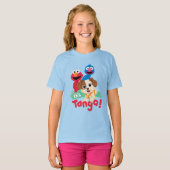 Sesamstraat | Tango met Elmo & Grover T-shirt (Voorkant volledig)