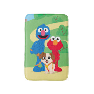 Sesamstraat Tango met Grover en Elmo Badmat