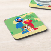 Sesamstraat | Tango met Grover en Elmo Bier Onderzetter (Linkerzijde)