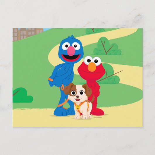 Sesamstraat | Tango met Grover en Elmo Briefkaart (Voorkant)