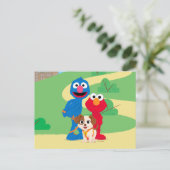 Sesamstraat | Tango met Grover en Elmo Briefkaart (Staand voorkant)