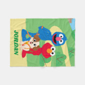 Sesamstraat | Tango met Grover en Elmo Fleece Deken (Voorkant (Horizontaal))