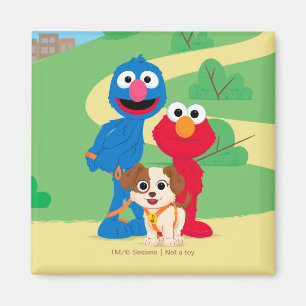 Sesamstraat Tango met Grover en Elmo Magneet
