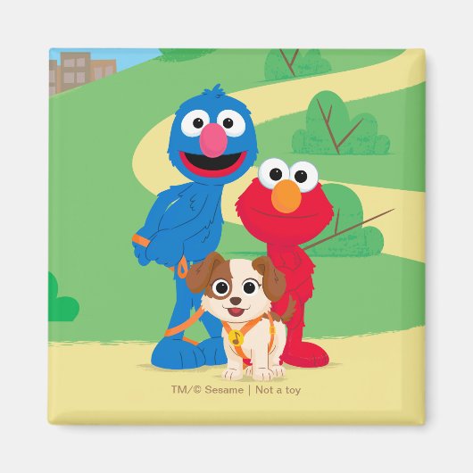 Sesamstraat | Tango met Grover en Elmo Magneet (Voorkant)