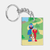Sesamstraat | Tango met Grover en Elmo Sleutelhanger (Voorkant Links)