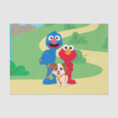 Sesamstraat | Tango met Grover en Elmo Tissuepapier (Voorkant)