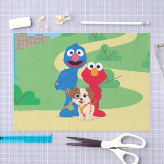 Sesamstraat | Tango met Grover en Elmo Tissuepapier (Craft)
