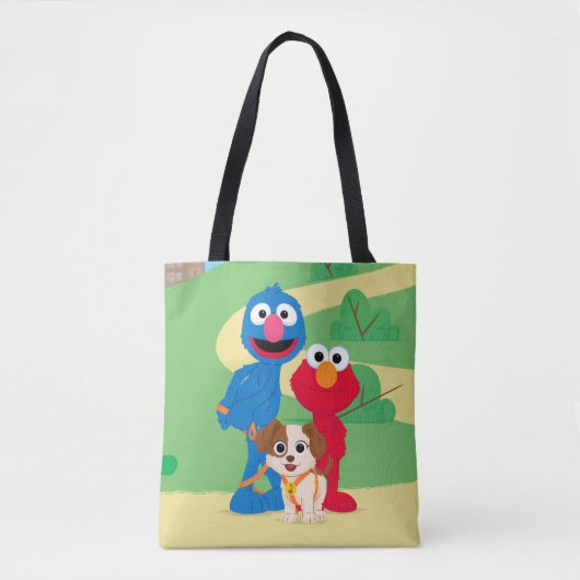Sesamstraat | Tango met Grover en Elmo Tote Bag (Voorkant)