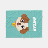 Sesamstraat | Tangogezicht | Jouw namen toevoegen Fleece Deken (Voorkant (Horizontaal))