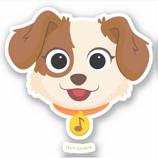 Sesamstraat | Tangogezicht Sticker (Voorkant)