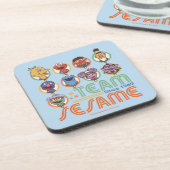 Sesamstraat | Team Sesame sinds 1969 Bier Onderzetter (Linkerzijde)