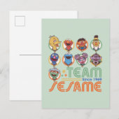 Sesamstraat | Team Sesame sinds 1969 Briefkaart (Voorkant / Achterkant)