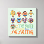Sesamstraat | Team Sesame sinds 1969 Canvas Afdruk (Voorkant)