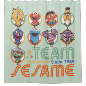 Sesamstraat | Team Sesame sinds 1969 Douchegordijn (Voorkant)