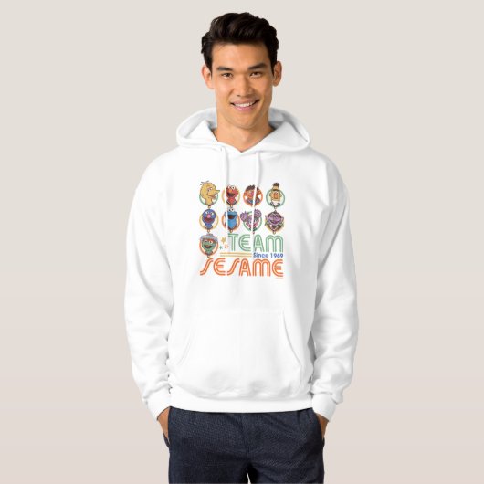 Sesamstraat | Team Sesame sinds 1969 Hoodie (Voorkant volledig)