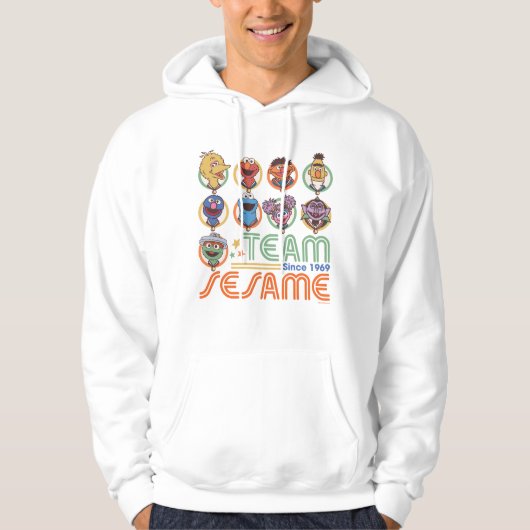 Sesamstraat | Team Sesame sinds 1969 Hoodie (Voorkant)