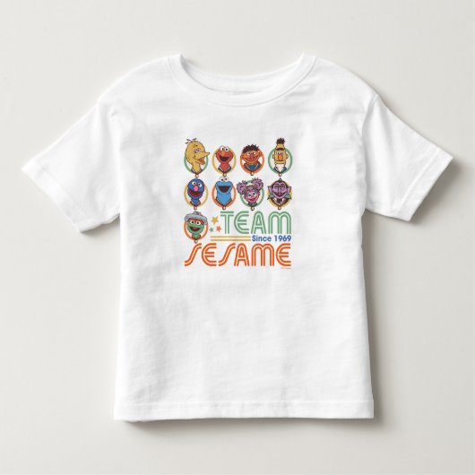 Sesamstraat | Team Sesame sinds 1969 Kinder Shirts (Voorkant)