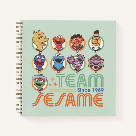 Sesamstraat | Team Sesame sinds 1969 Notitieboek (Voorkant)