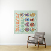 Sesamstraat | Team Sesame sinds 1969 Wandkleed (In Situ (horizontaal))