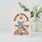 Sesamstraat | Team Sesame Track & Field Briefkaart (Staand voorkant)
