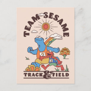 Sesamstraat   Team Sesame Track & Field Briefkaart