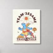 Sesamstraat | Team Sesame Track & Field Canvas Afdruk (Voorkant)