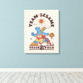 Sesamstraat | Team Sesame Track & Field Canvas Afdruk (Insitu (Houten vloer))