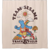 Sesamstraat | Team Sesame Track & Field Douchegordijn (Voorkant)