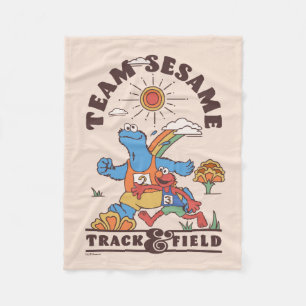 Sesamstraat   Team Sesame Track & Field Fleece Deken