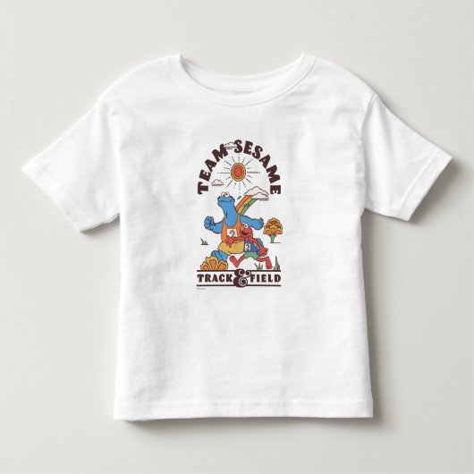 Sesamstraat | Team Sesame Track & Field Kinder Shirts (Voorkant)