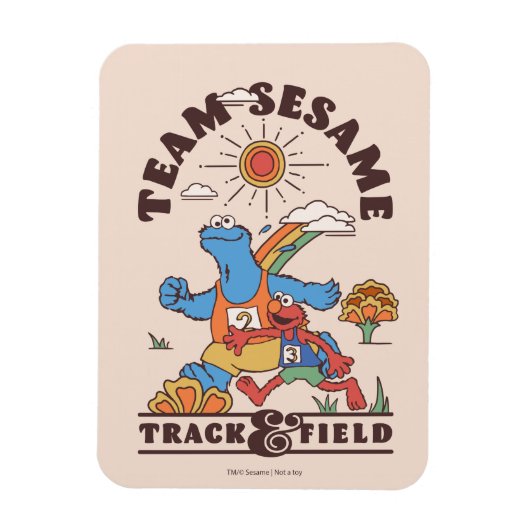 Sesamstraat | Team Sesame Track & Field Magneet (Verticaal)