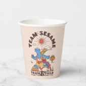 Sesamstraat | Team Sesame Track & Field Papieren Bekers (Voorkant)