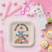 Sesamstraat | Team Sesame Track & Field Papieren Bordje (Feest)