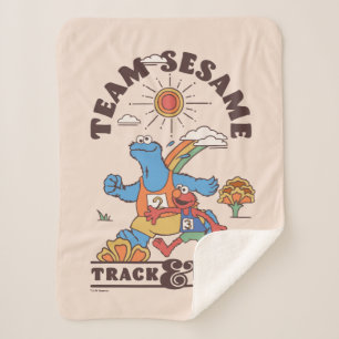 Sesamstraat   Team Sesame Track & Field Sherpa Deken