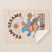 Sesamstraat | Team Sesame Track & Field Sherpa Deken (Voorkant (horizontaal))