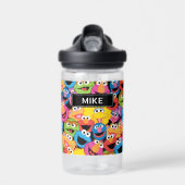 Sesamstraat tekenmerken | Jouw namen toevoegen Waterfles (Voorkant)