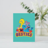 Sesamstraat Valentijn Besties Briefkaart (Staand voorkant)