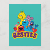 Sesamstraat Valentijn Besties Briefkaart (Voorkant)