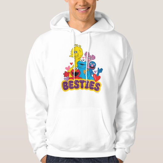 Sesamstraat Valentijn Besties Hoodie (Voorkant)